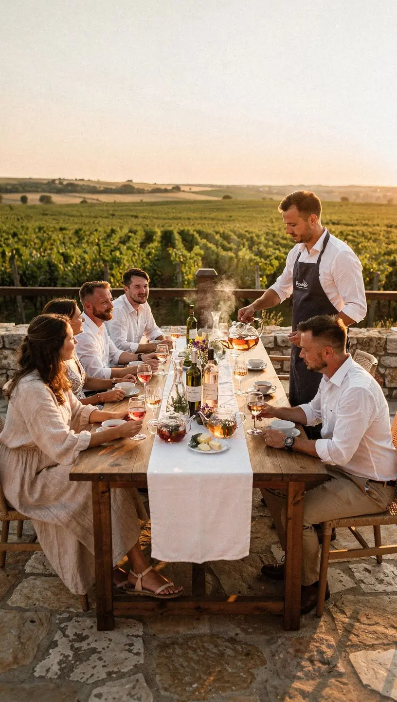 Čajnik od keramike s izvornim hrvatskim motivima u prirodnom okruženju.